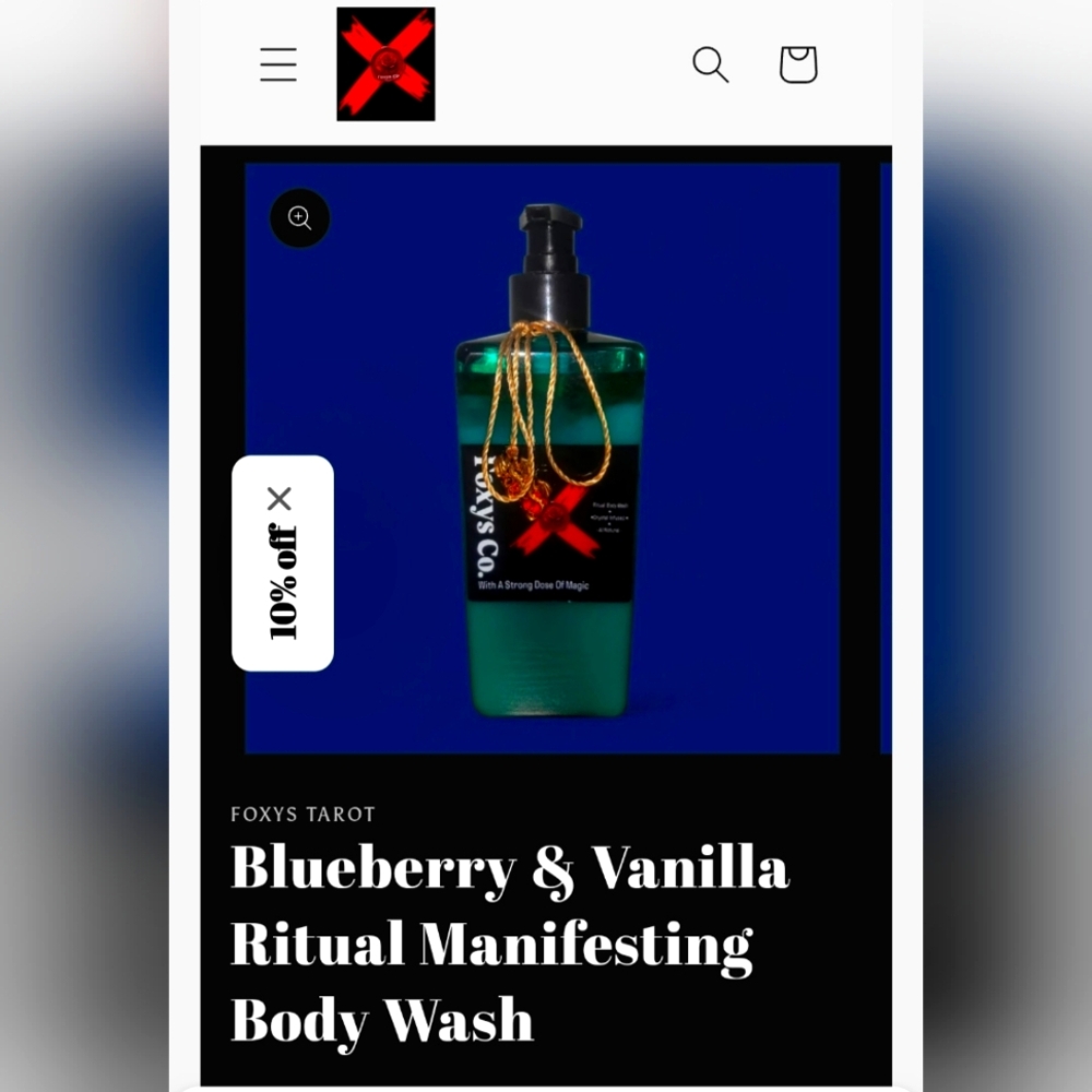 Blueberry & Vanilla Ritual Body Ritual Activated Manifesting & Protecting Wash